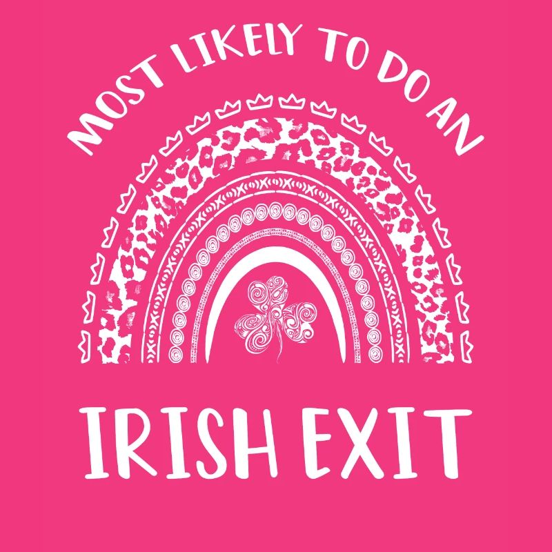 Irish Exit Saint Patrick's Day Rainbow Gift