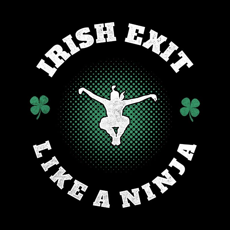Sortie irlandaise comme un trèfle de la Saint-Patrick ninja