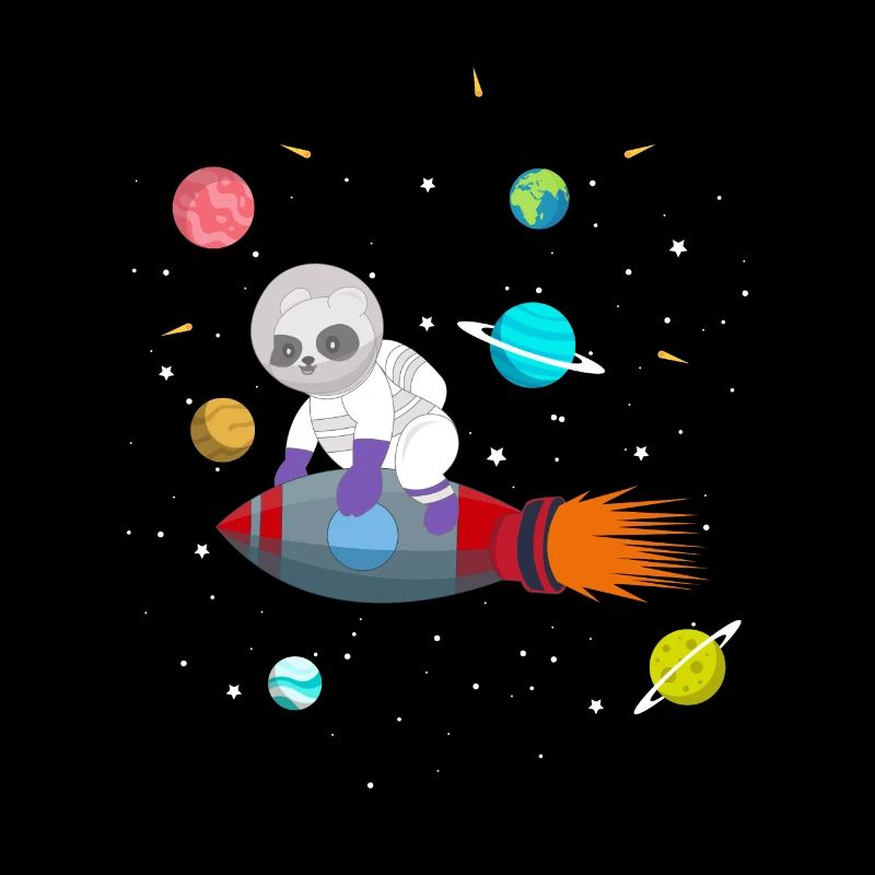 Future astronaut panda bear zookeeper wildlife