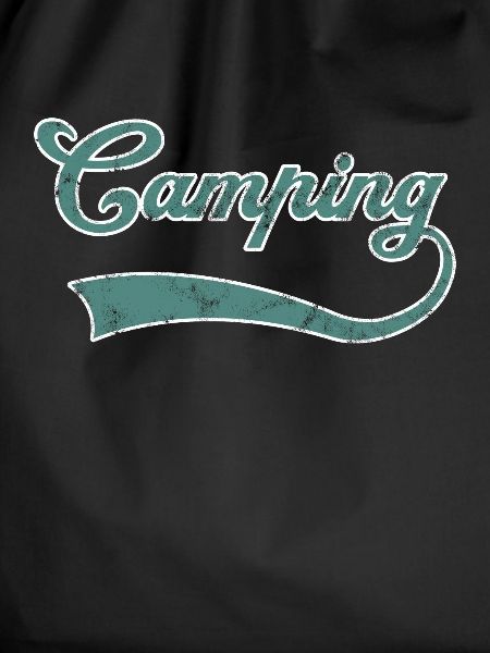 Camping lettering