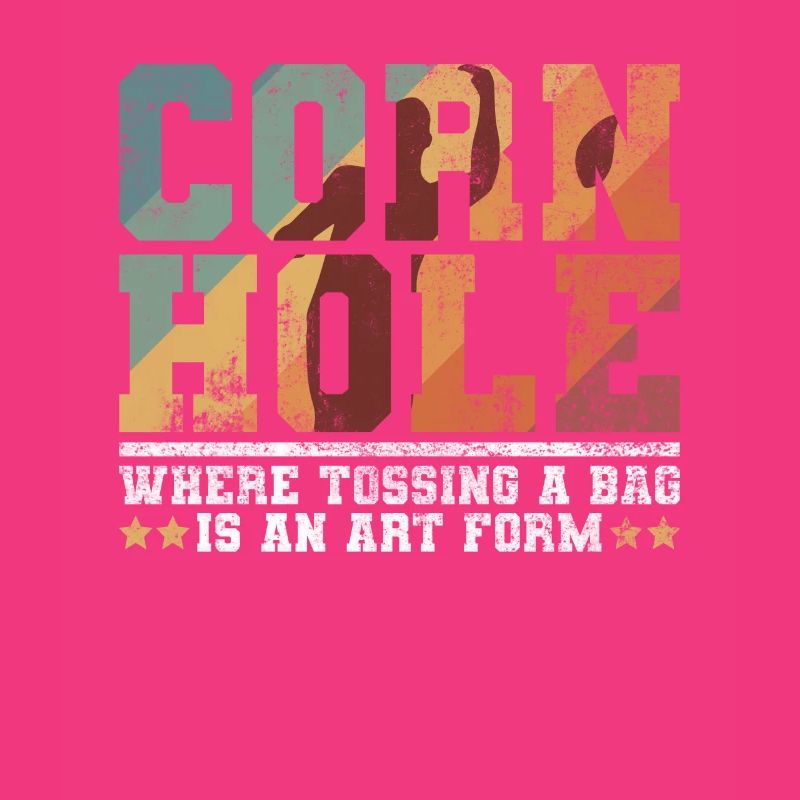Cornhole Player Blind Hole - Funny Cornhole