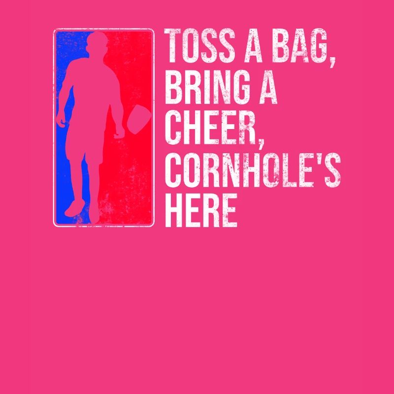 Cornhole Player Blind Hole - Funny Cornhole