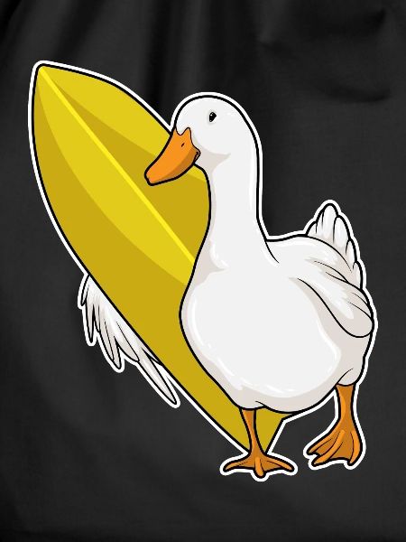 Duck Surfing Surfboard Summer