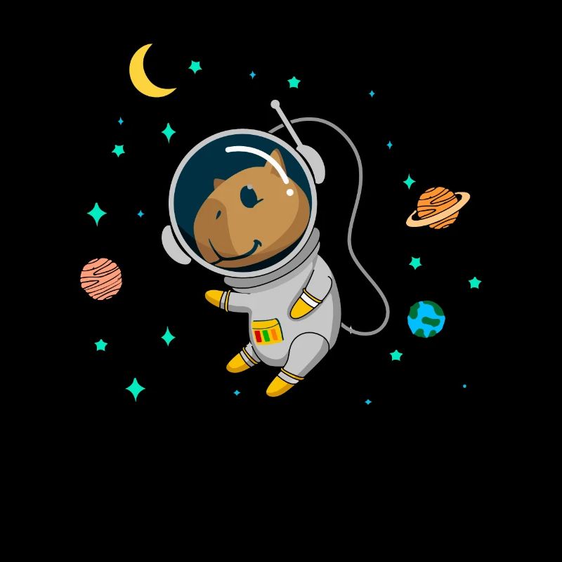 Capybara Whisperer Astronaut