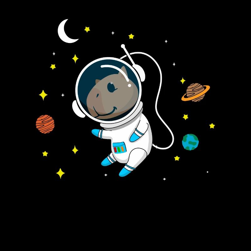 Astronaut Capybara guinea pig