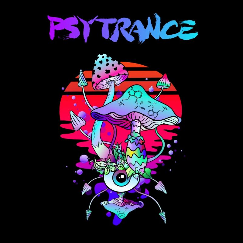 Psytrance Psychedelic Magic Mushrooms