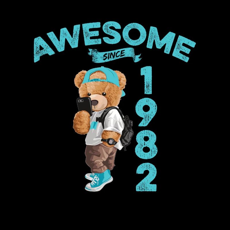 1982 Geburtstag Teddy Bär Awesome since