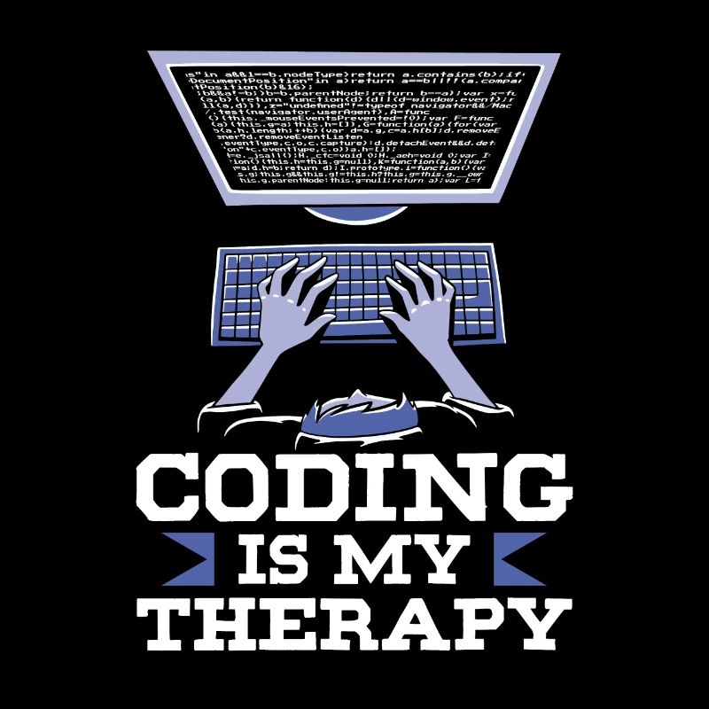 Programmieren Ist Meine Therapie Code Coder Coding