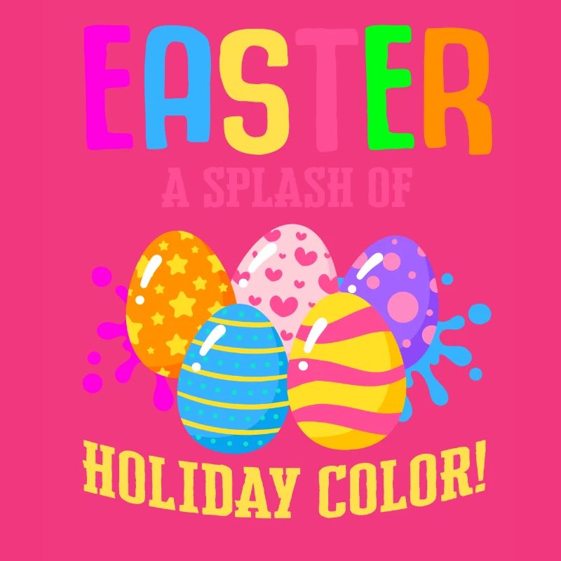 Easter Colorful Egg Dye Rabbit Egg Hunt