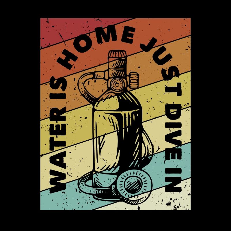 L’eau est à la maison Il suffit de plonger dans les lunettes de plongée