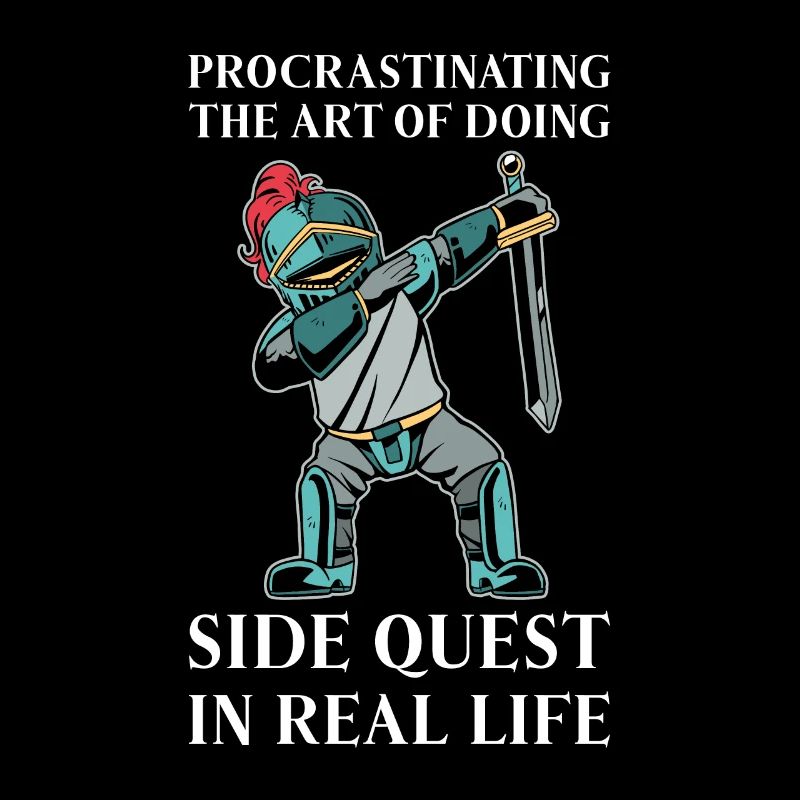 Procrastinating Fantasy Knight Side Quest Work