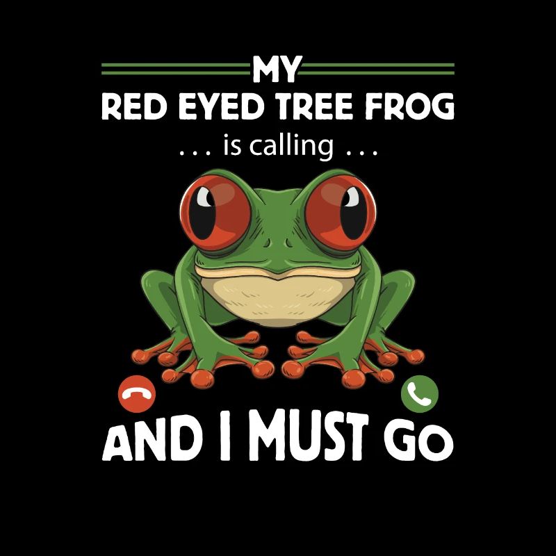 Conception de grenouille aux yeux rouges pour un chasseur de grenouilles
