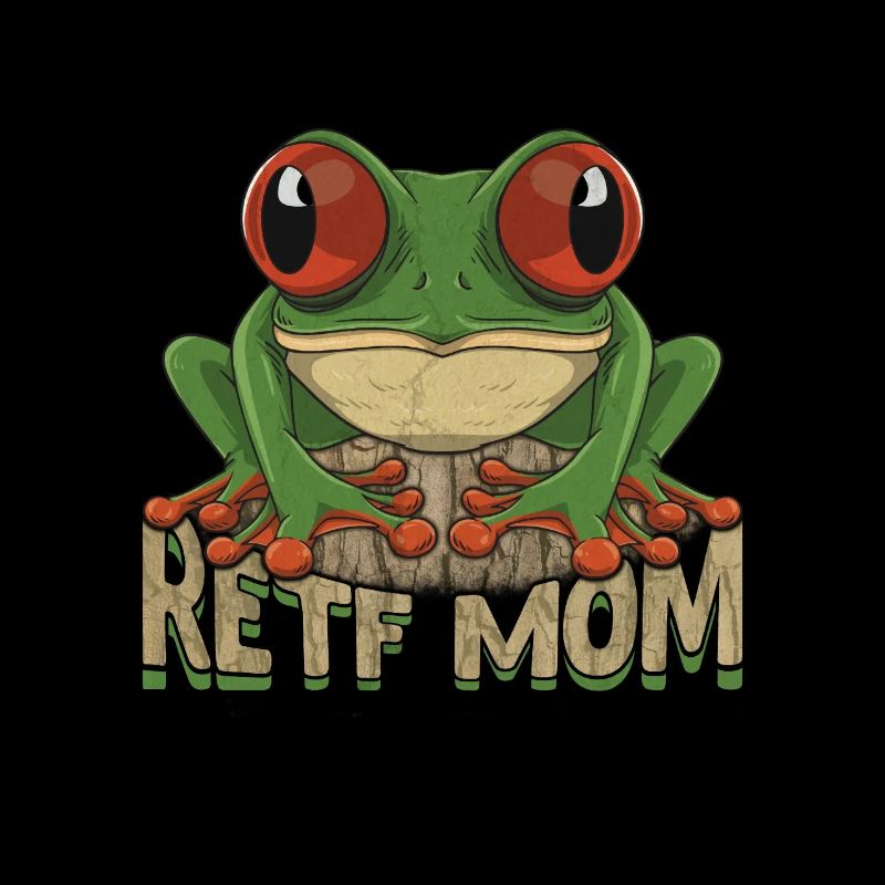 Conception de grenouille aux yeux rouges pour un chasseur de grenouilles