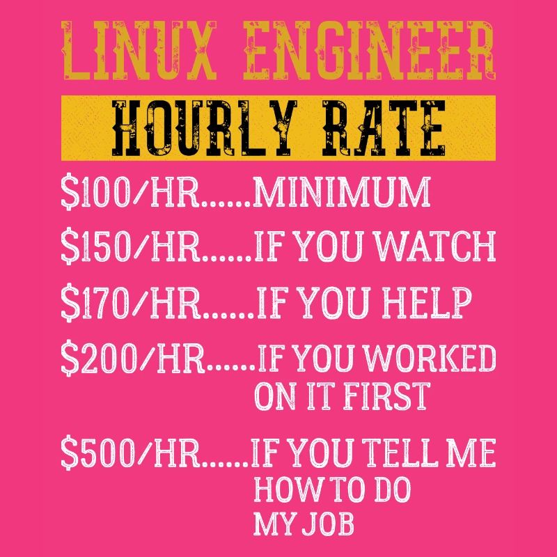 Linux Engineer Stundensatz Mechaniker Arbeitsrate