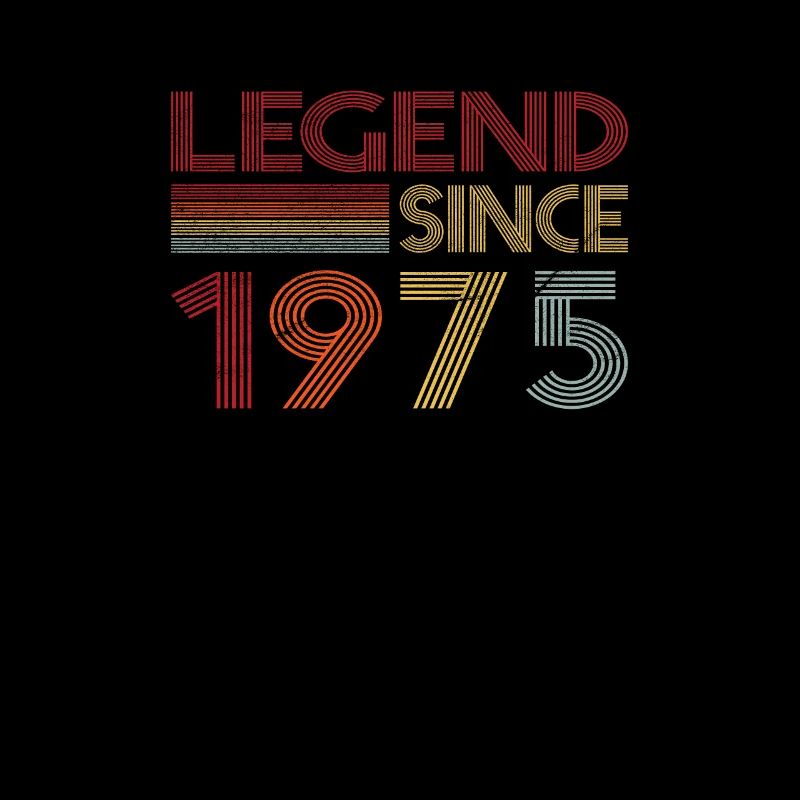 1975 Geburtstag Legend since Retro Vintage