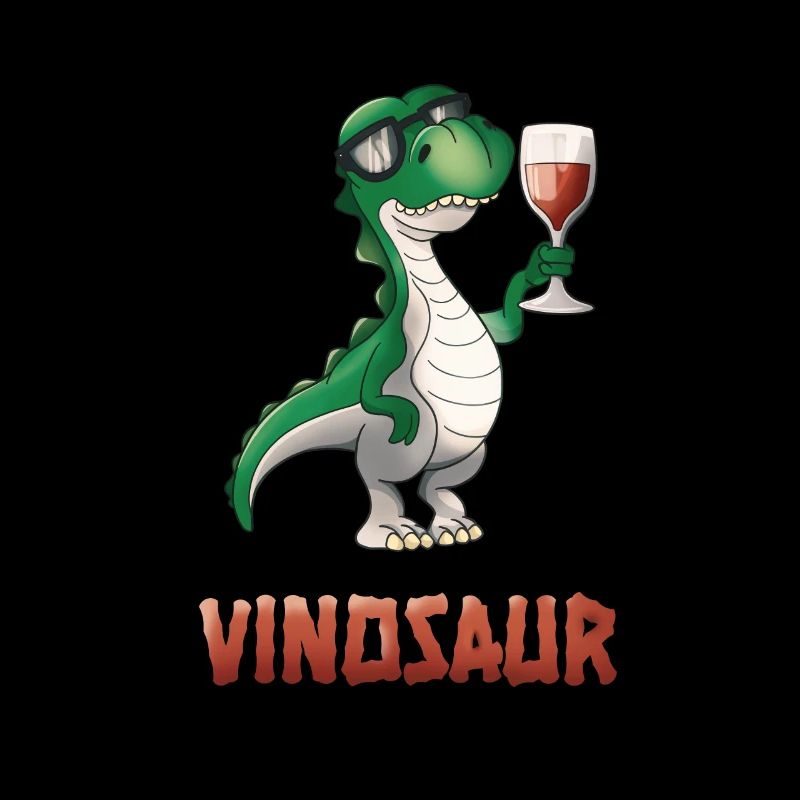 Vinosaurus Wine Drinker Dinosaur Funny T-Rex