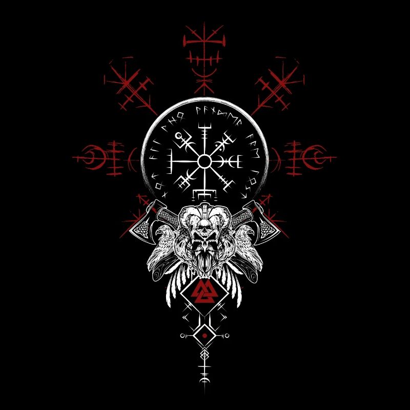 Celtic Vikinger Vegvisir compas Vikings