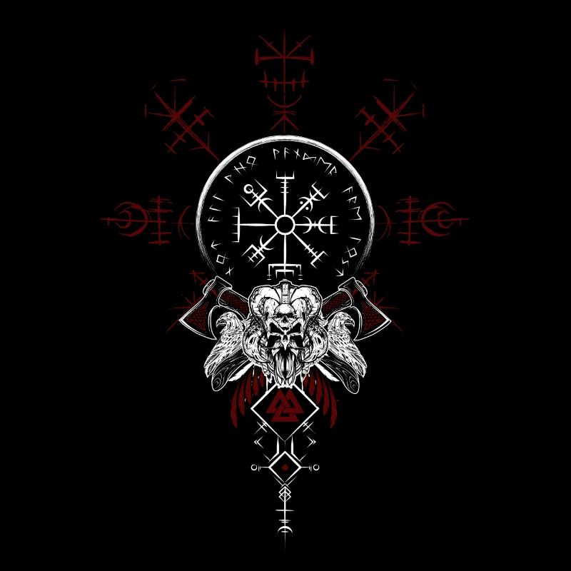 Celtic Vikinger Vegvisir compas Vikings