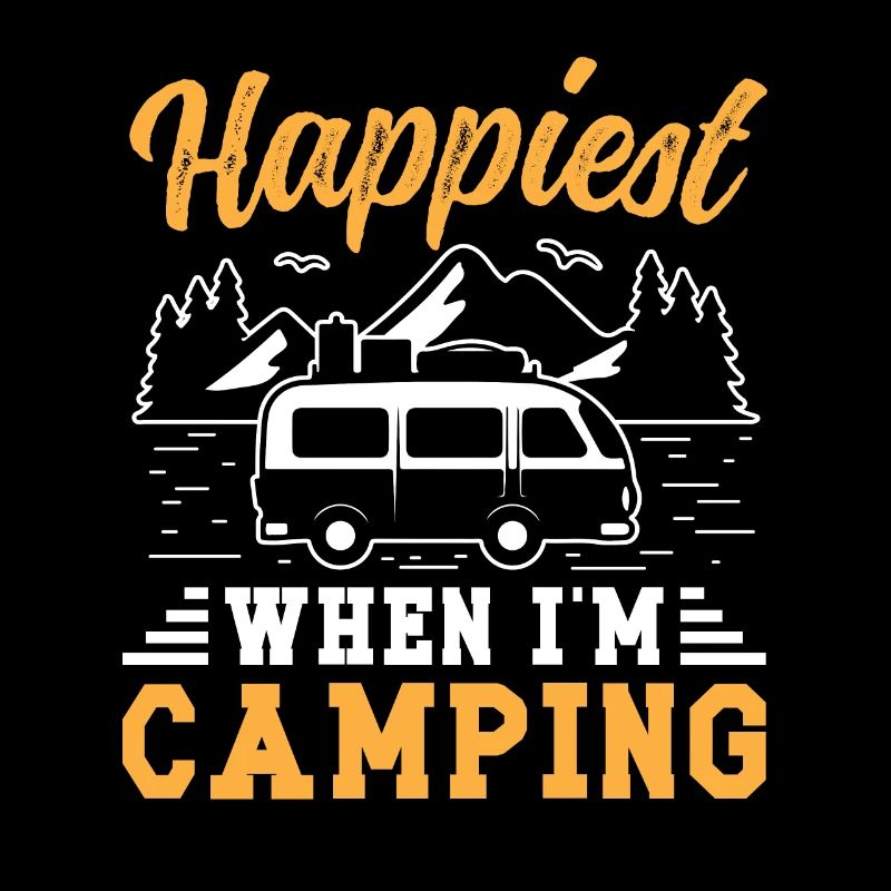 Le plus heureux quand je suis en camping