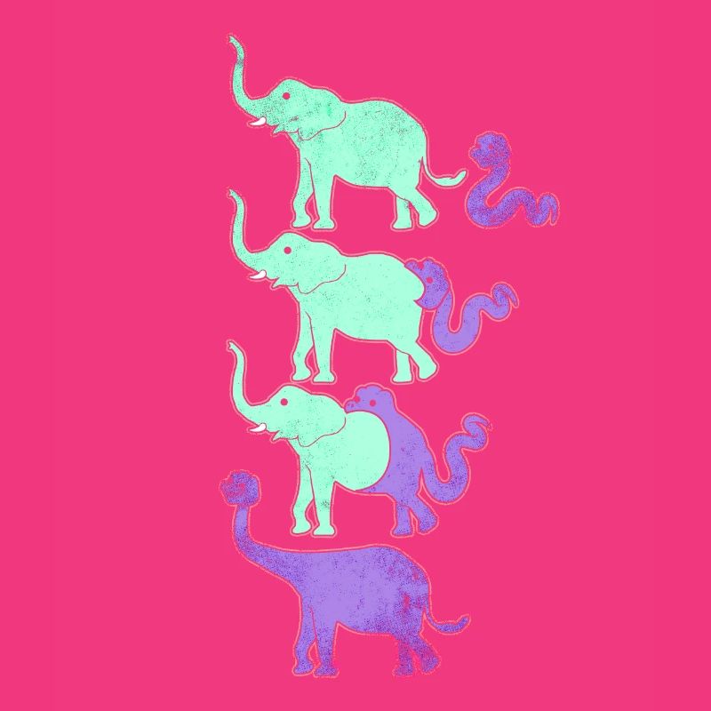 Funny evolution of dinosaurs