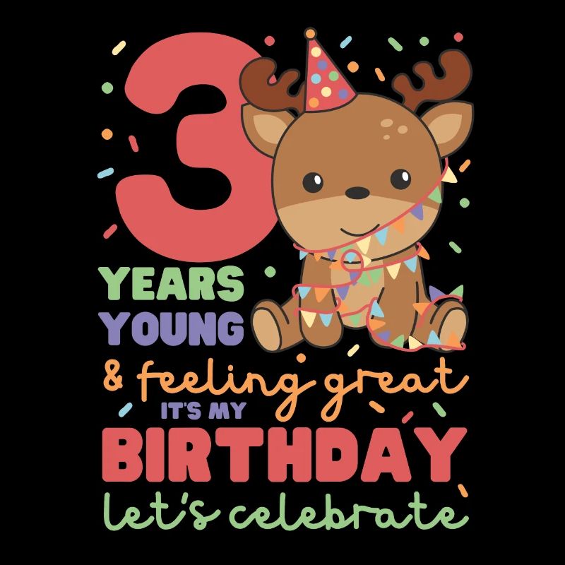 Hirsch for the 3rd birthday children three years old