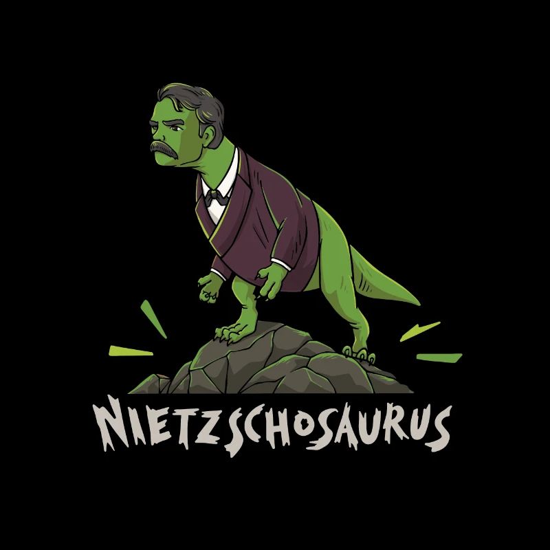 Nietzsche T-Rex Dinosaur Design for a