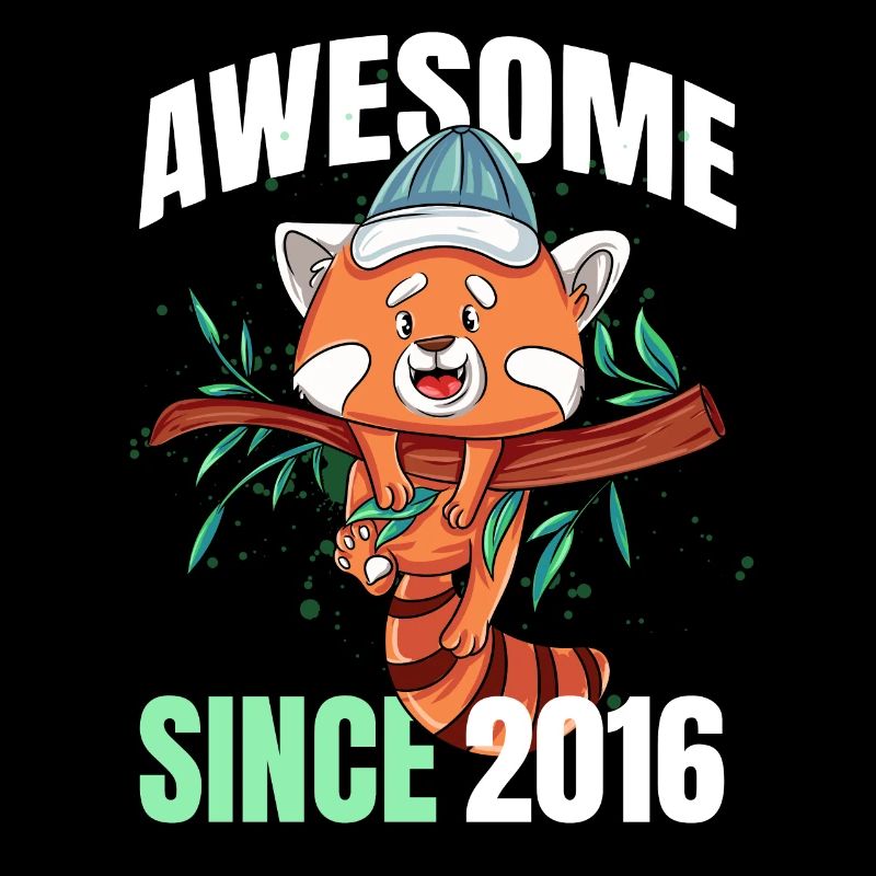 Génial depuis 2016 - 7ème anniversaire de panda roux