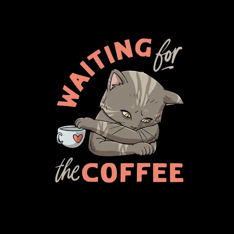Conception de chat de café pour un accro au café