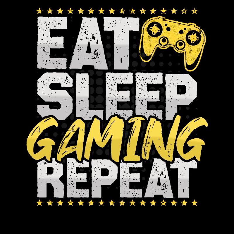 Gaming Eat Sleep Repeat Videogames Hobby Gaming