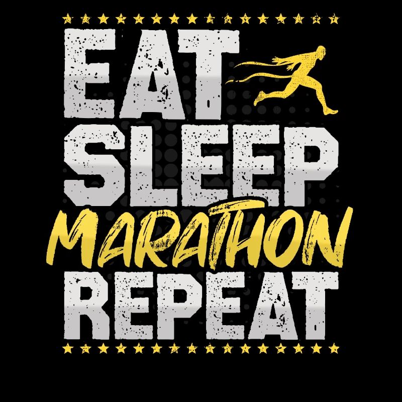 Marathon Manger Dormir Répéter Semi-Marathon Jogging