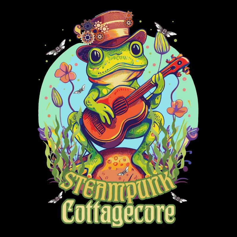 Cute Steampunk Cottagecore Aesthetic Toadstool Fro