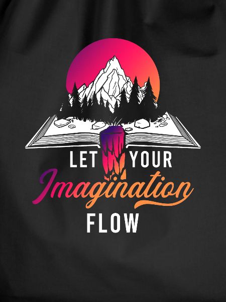 Space River Mountain Imagination
