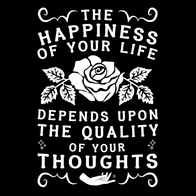 Marcus Aurelius Stoic Philosophy Happiness Quote W