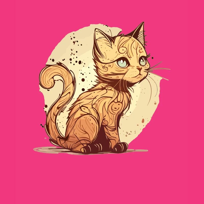 Chat dans le style comique