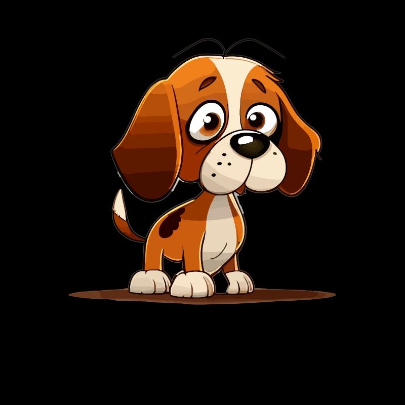 Dog in comic style