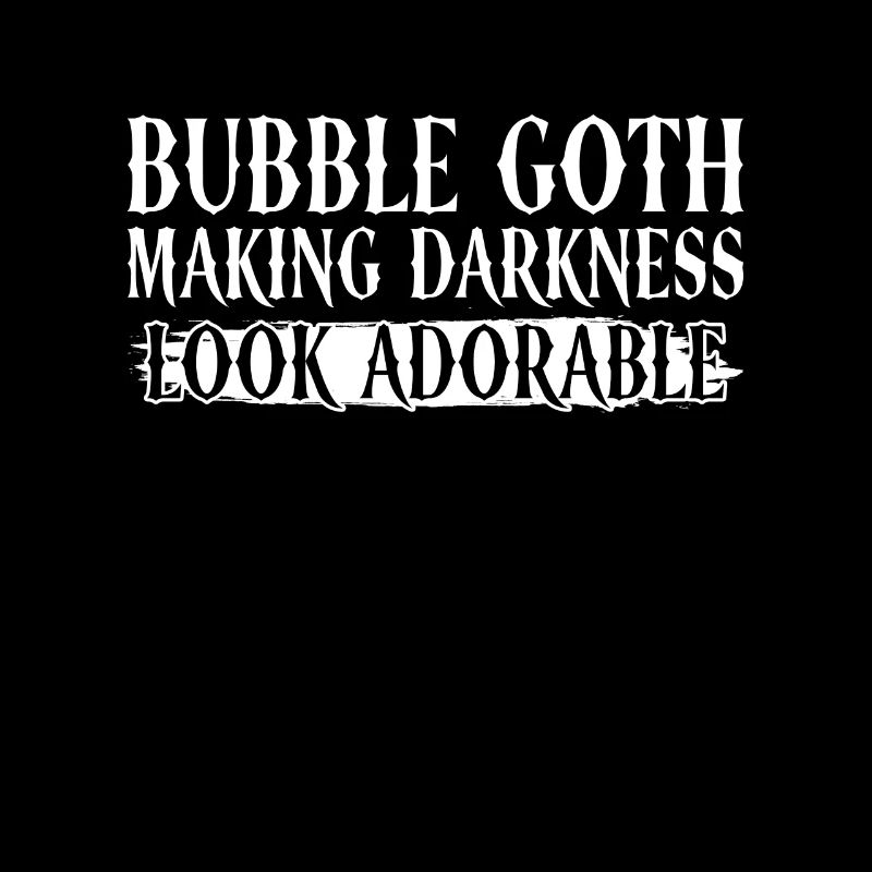 Bubble Goth darkness looks adorable - Goth
