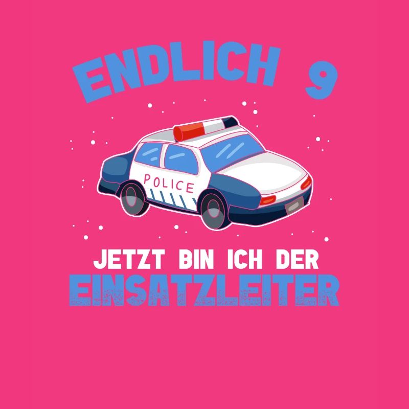 Polizei 9. Geburtstag Junge Polizei Einsatzleiter