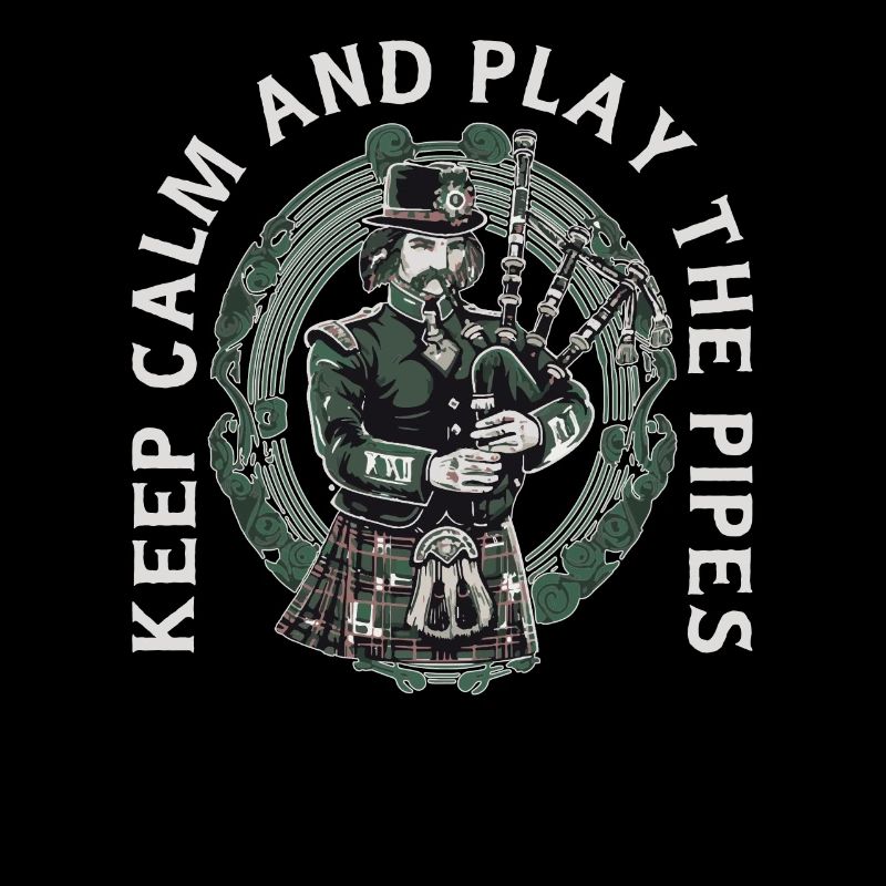 Bagpiper Scottish bagpipe-playing