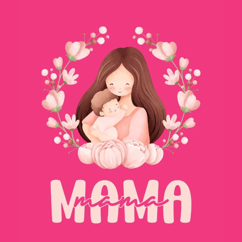 Mama Mutter Kind Blumen Mutterliebe