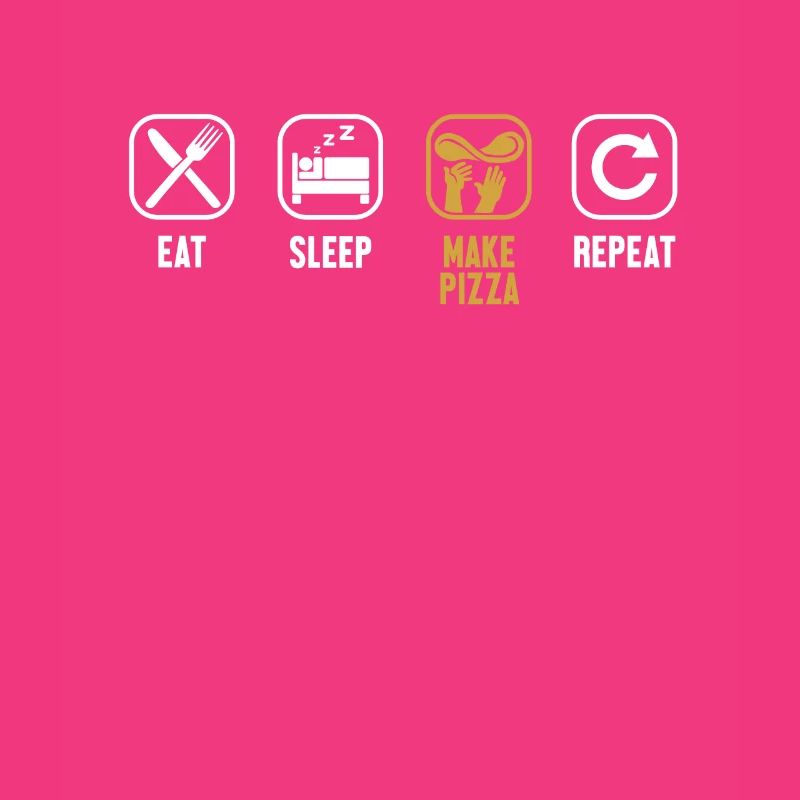 Eat Sleep Make Pizza Repeat Pizza Pizza Tray
