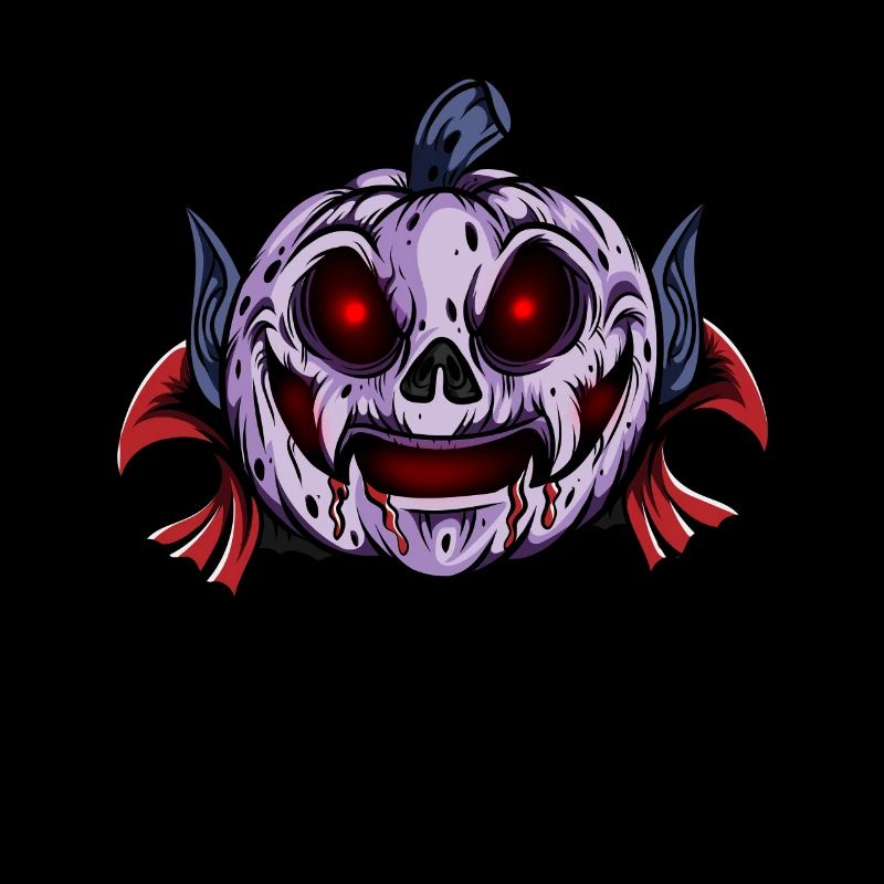 Vampire Pumpkin Glowing Skeleton Halloween