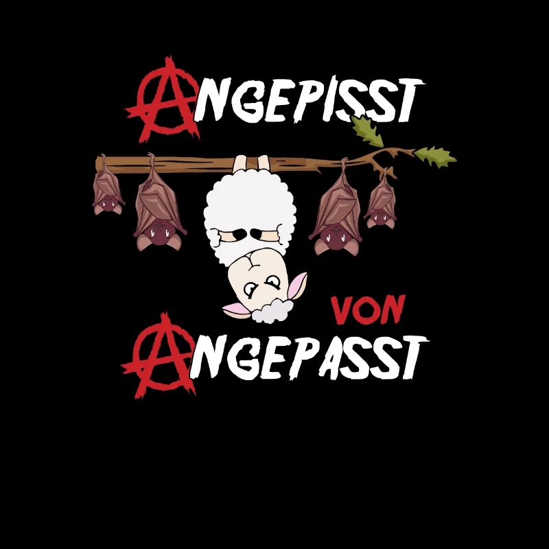 Angepisst von Angepasst Rebell Be Different Schaf