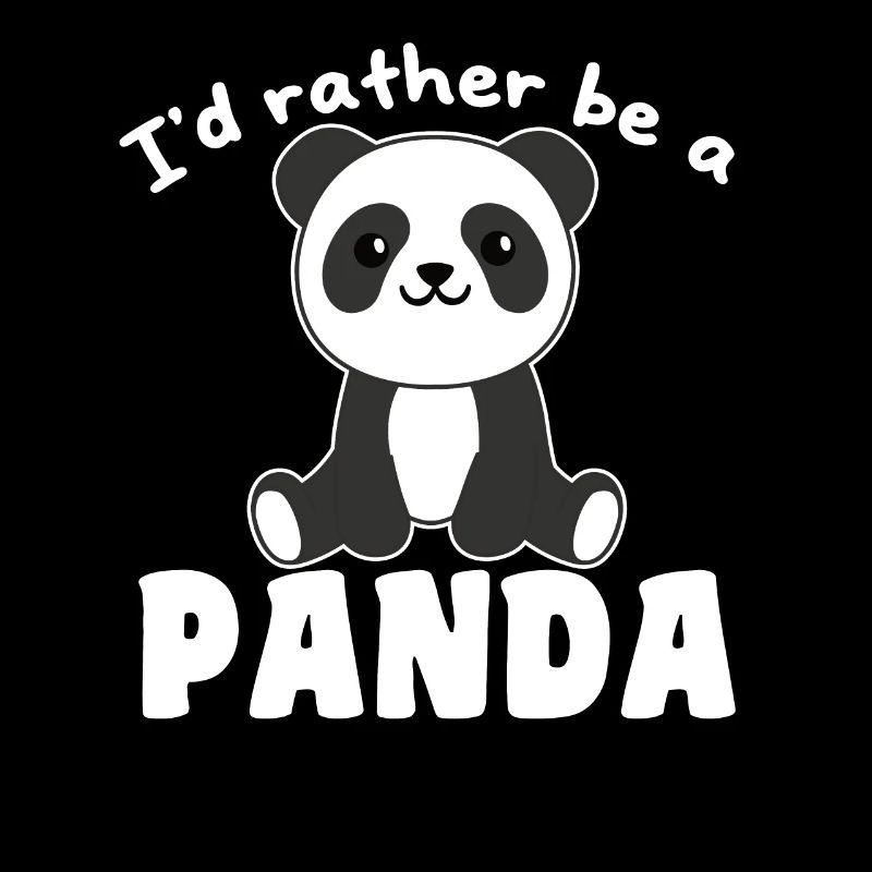 Je préfère être un panda - panda mignon