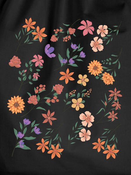 Garden Gardener Flower Motif