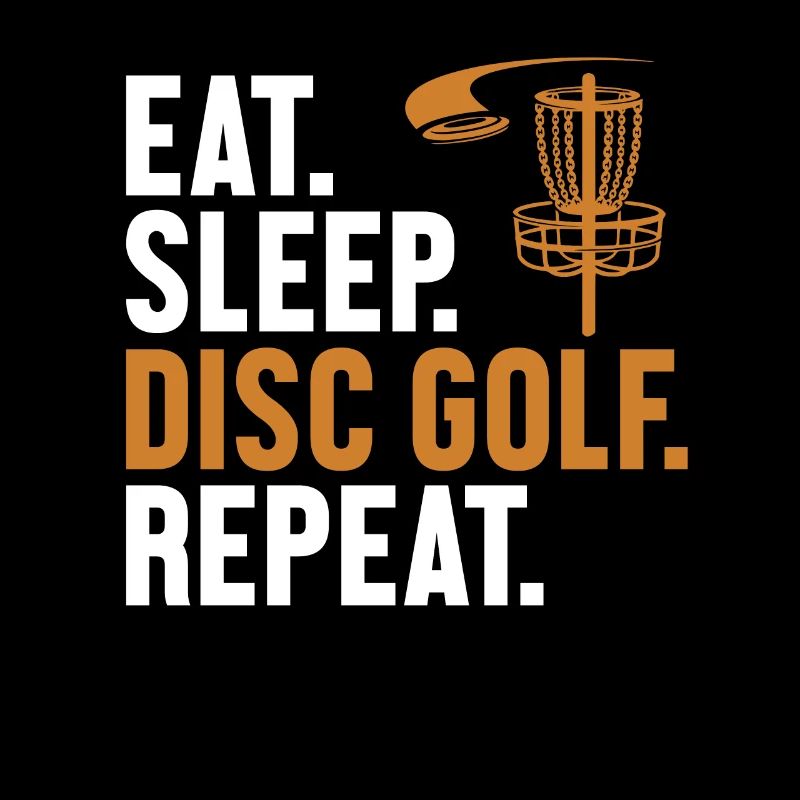 Eat Sleep Disc Golf Repeat Disc Golfer Frisbee