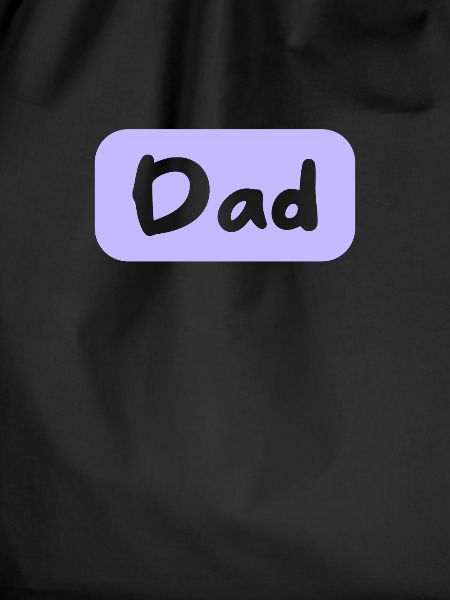 Dad lettering shield