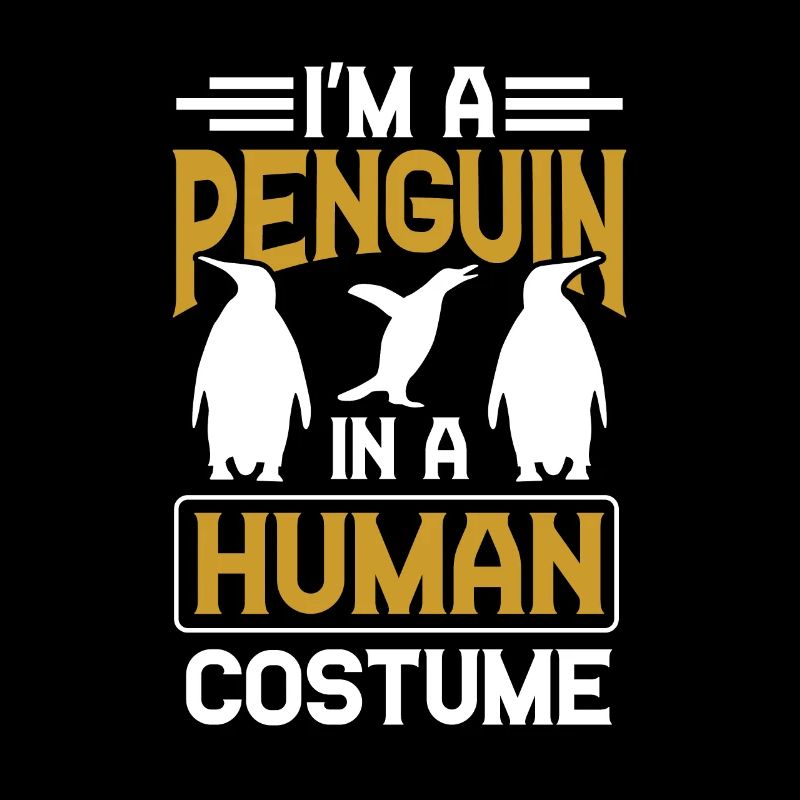 Ich Bin Ein Pinguin In Einem Menschlichen Kostüm