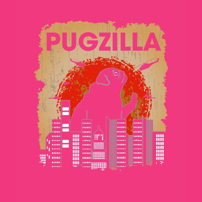 Pugzilla Cute Dog Pug