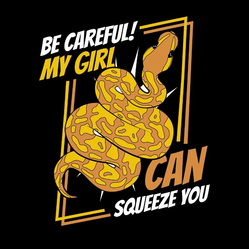 My Girl Can Squeeze You Python Schlange Banana