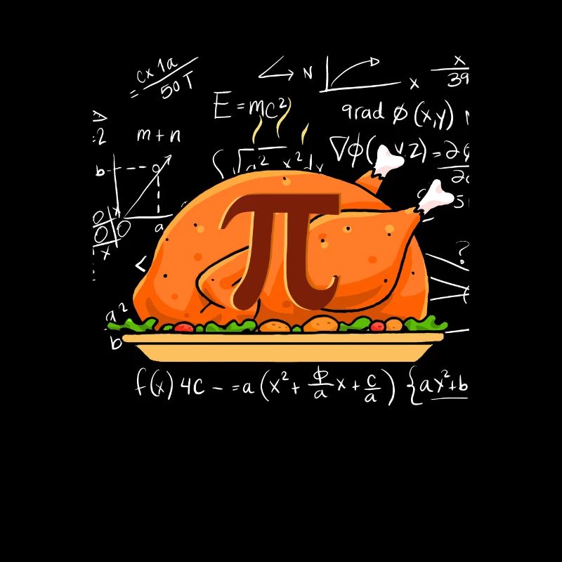 Pi Math Thanksgiving Turquie Mathématicien Mathématicien